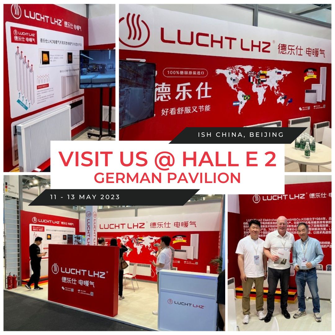 Electric radiators by Lucht LHZ at the ISH China