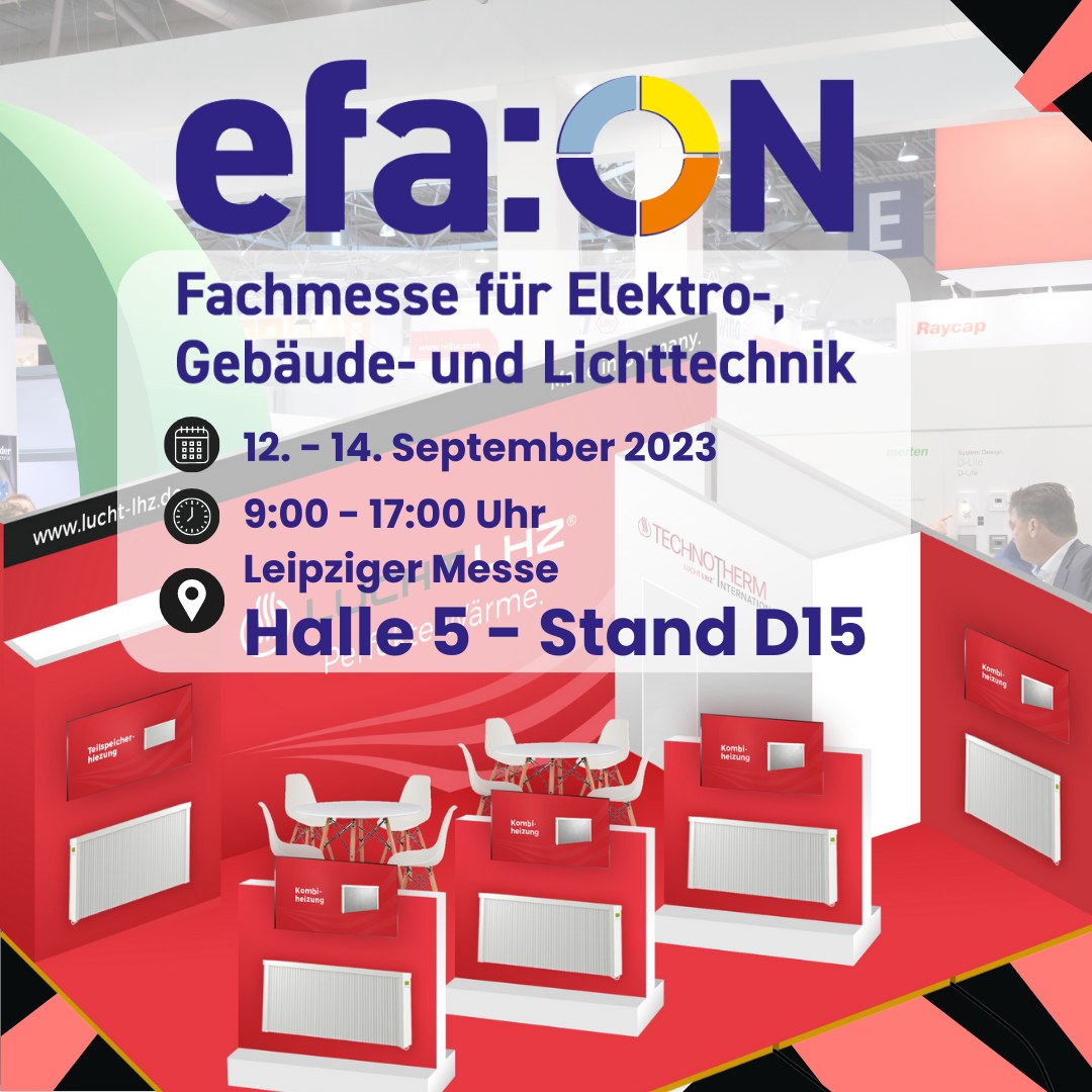 Efa:on fair in Leipzig with Lucht LHZ - manufacturer of electric radiators for OEM partners