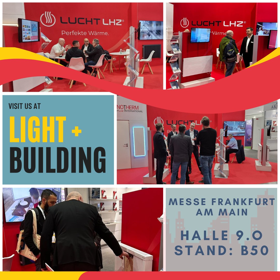 Lucht LHZ electric radiators at the Light & Building 2024 trade fair in Frankfurt am Main - Manufacturer of electric radiators for OEM partners