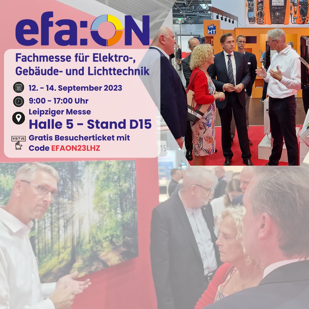 Messe Efa:on in Leipzig mit Lucht LHZ - Hersteller von Elektroheizungen für OEM-Partner
