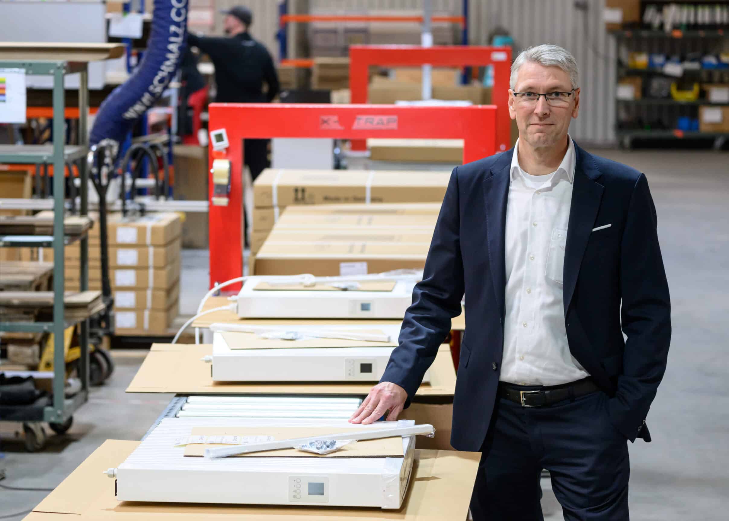 Production of electric radiators at Lucht LHZ, manufacturer of electric radiators for OEM partners