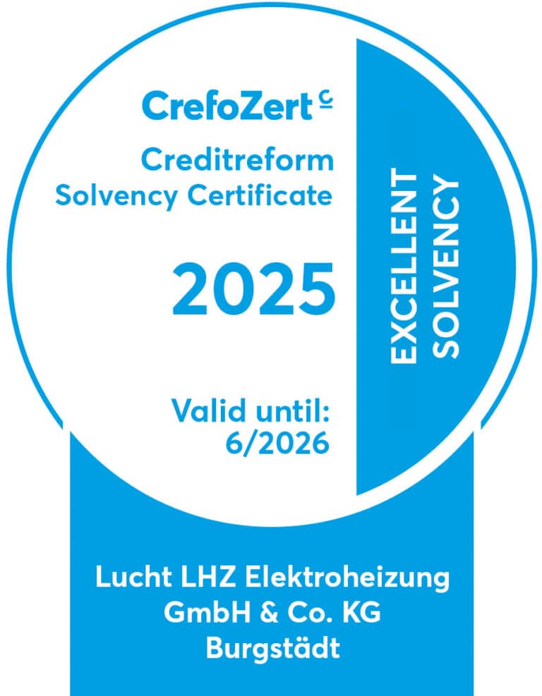 Crefozert 2025 for excellent credit rating for Lucht LHZ: Manufacturer of electric heaters