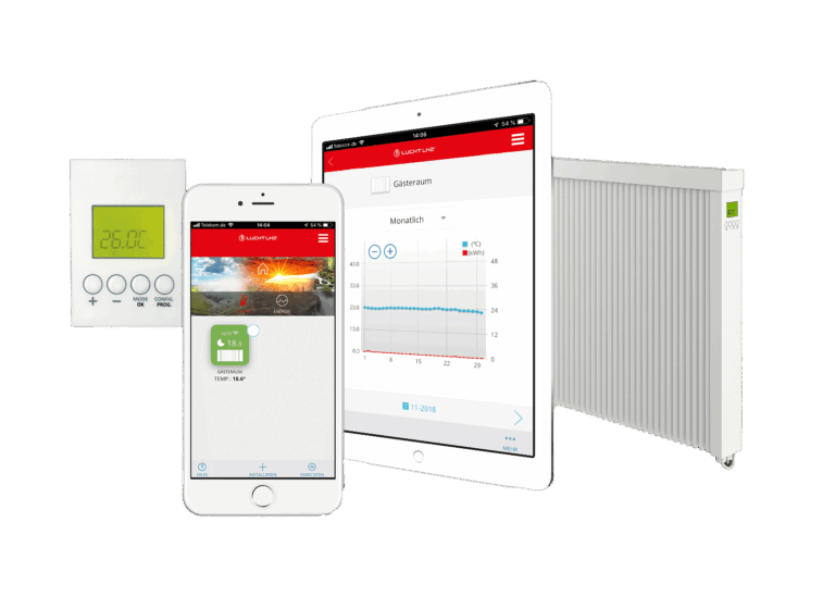 Control and operate electric heaters simply and intuitively with the LHZ app