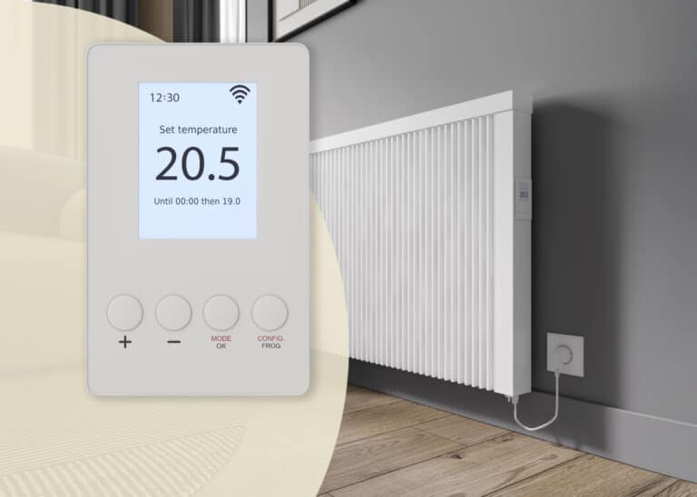 Kompakter WLAN-Thermostat mit Direktanschluss für Elektroheizungen von Lucht LHZ